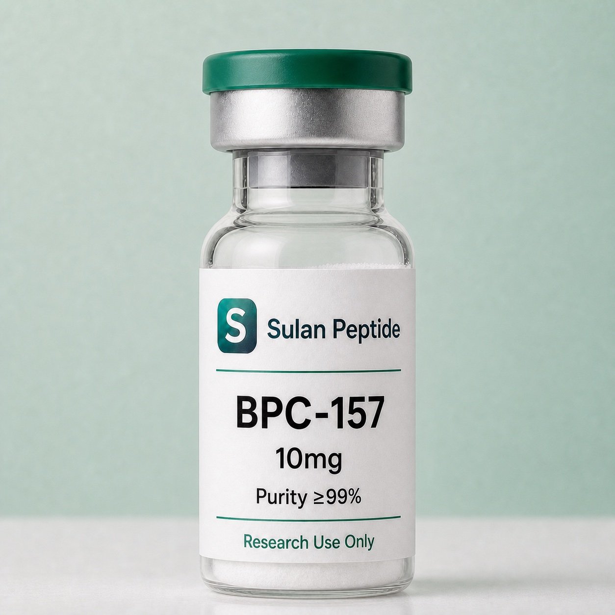 BPC-157 research-use peptide vial by Sulan Peptide