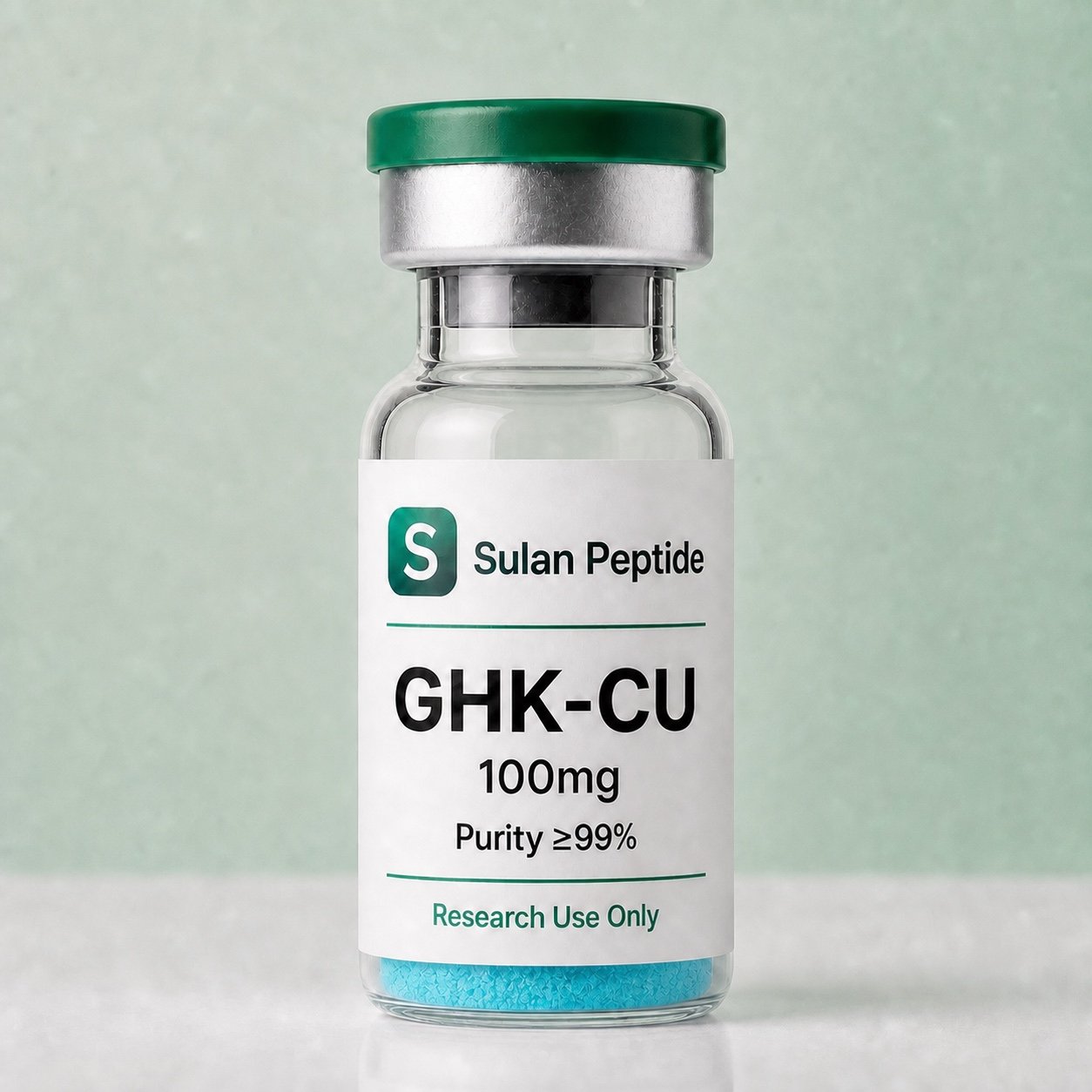 GHK-CU research-use peptide vial by Sulan Peptide