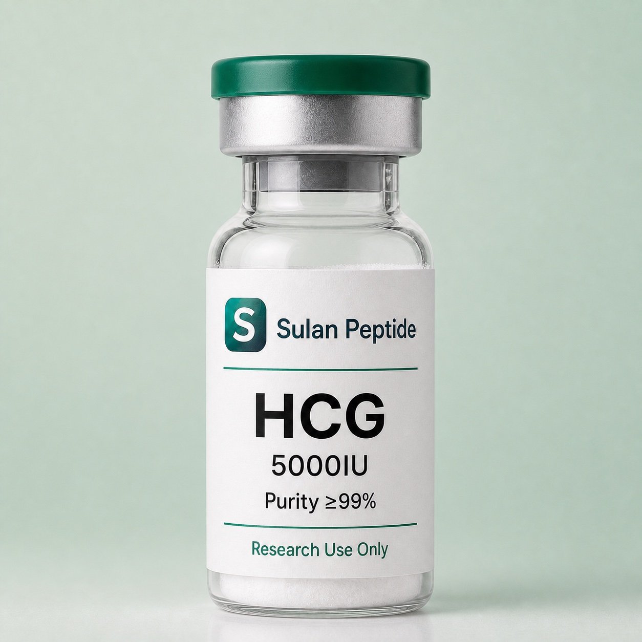 HCG research-use peptide vial by Sulan Peptide