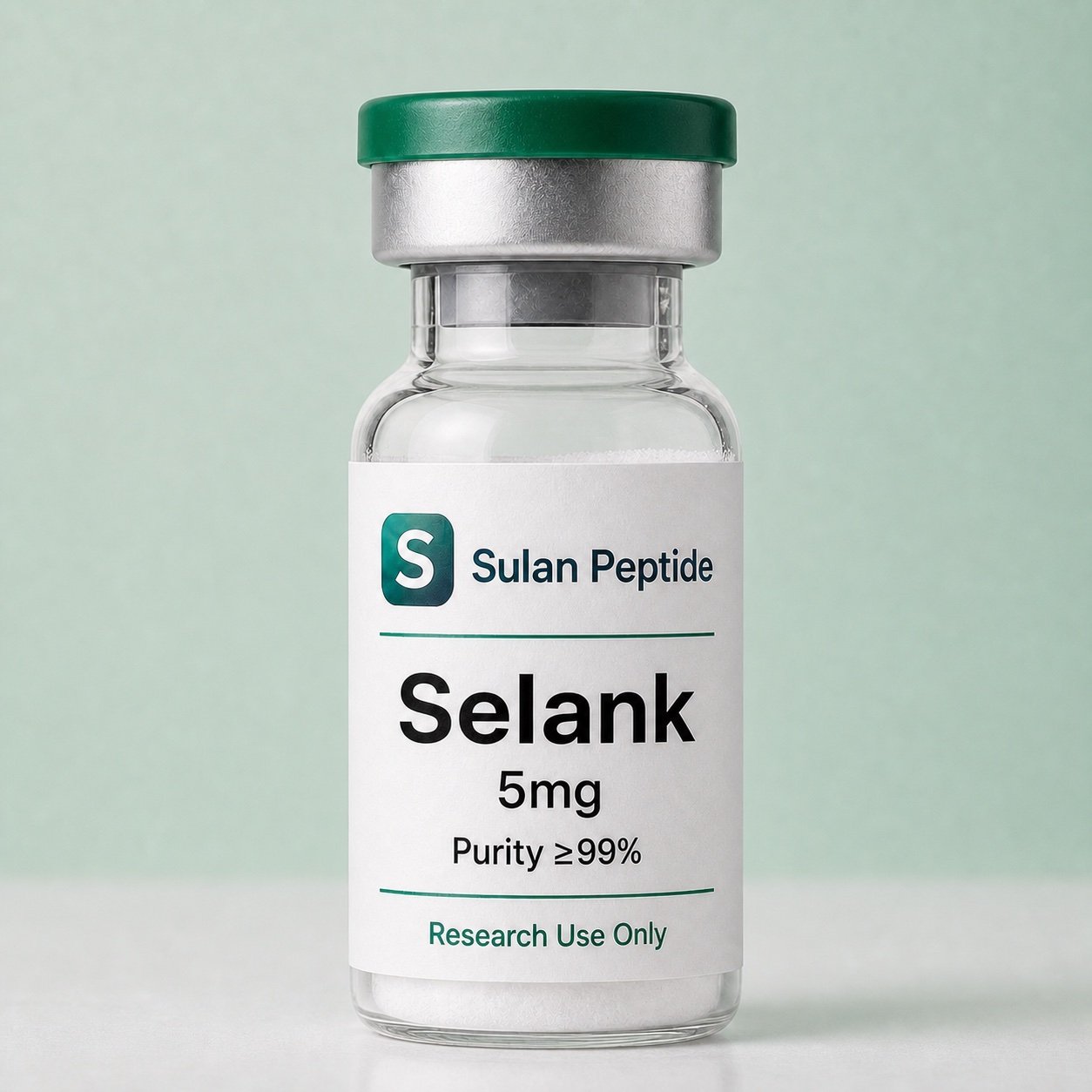 Selank research-use peptide vial by Sulan Peptide