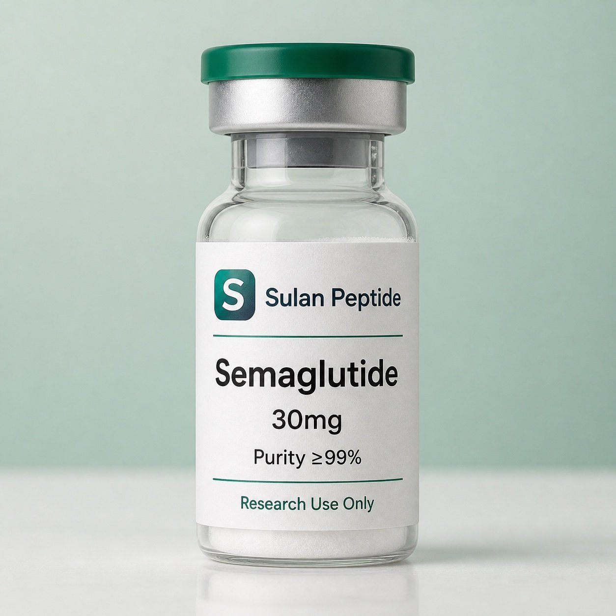 Semaglutide research-use peptide vial by Sulan Peptide