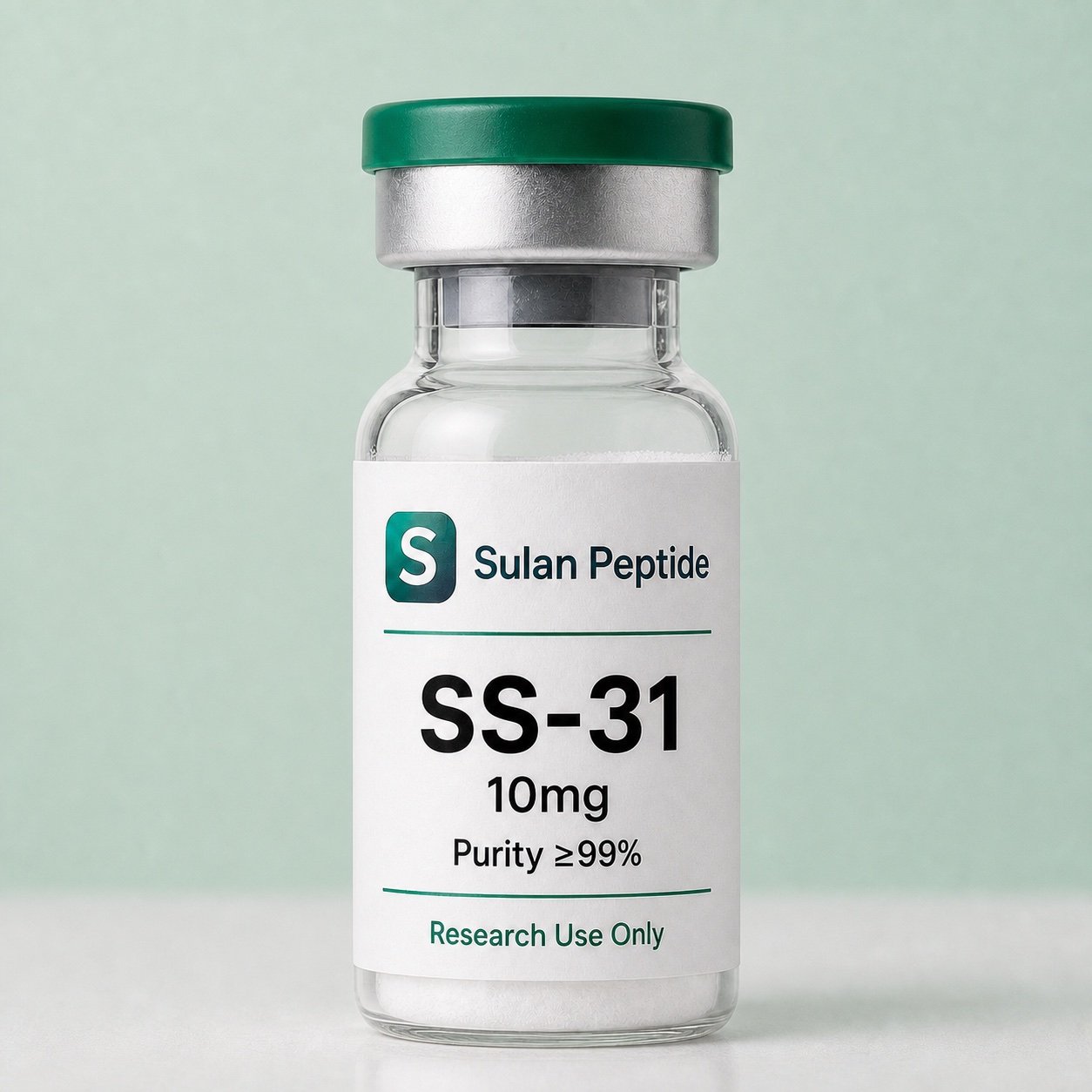 SS-31 research-use peptide vial by Sulan Peptide
