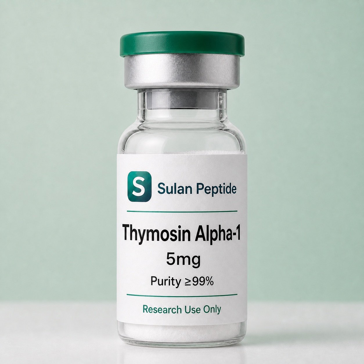Thymosin Alpha-1 research-use peptide vial by Sulan Peptide